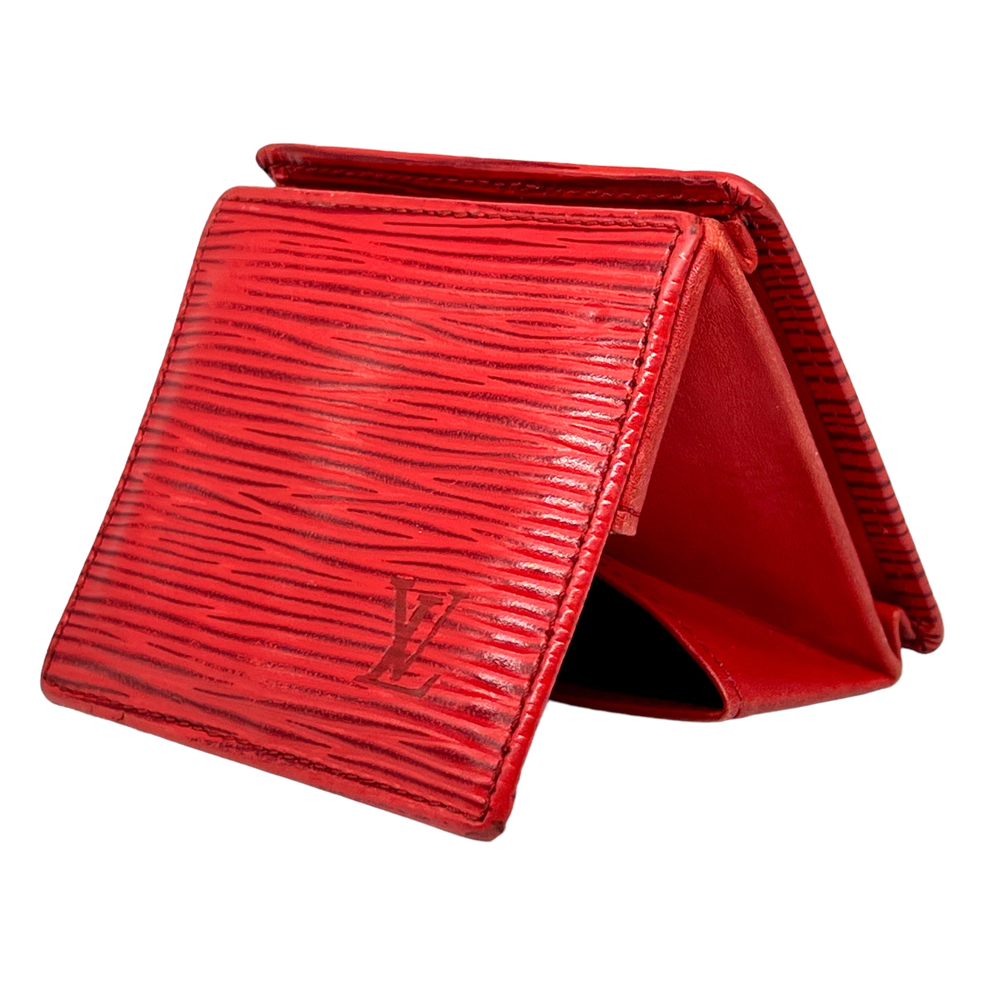 Louis Vuitton Vintage Red Epi Leather Coin Purse Holder Wallet –  LovedLuxeBags