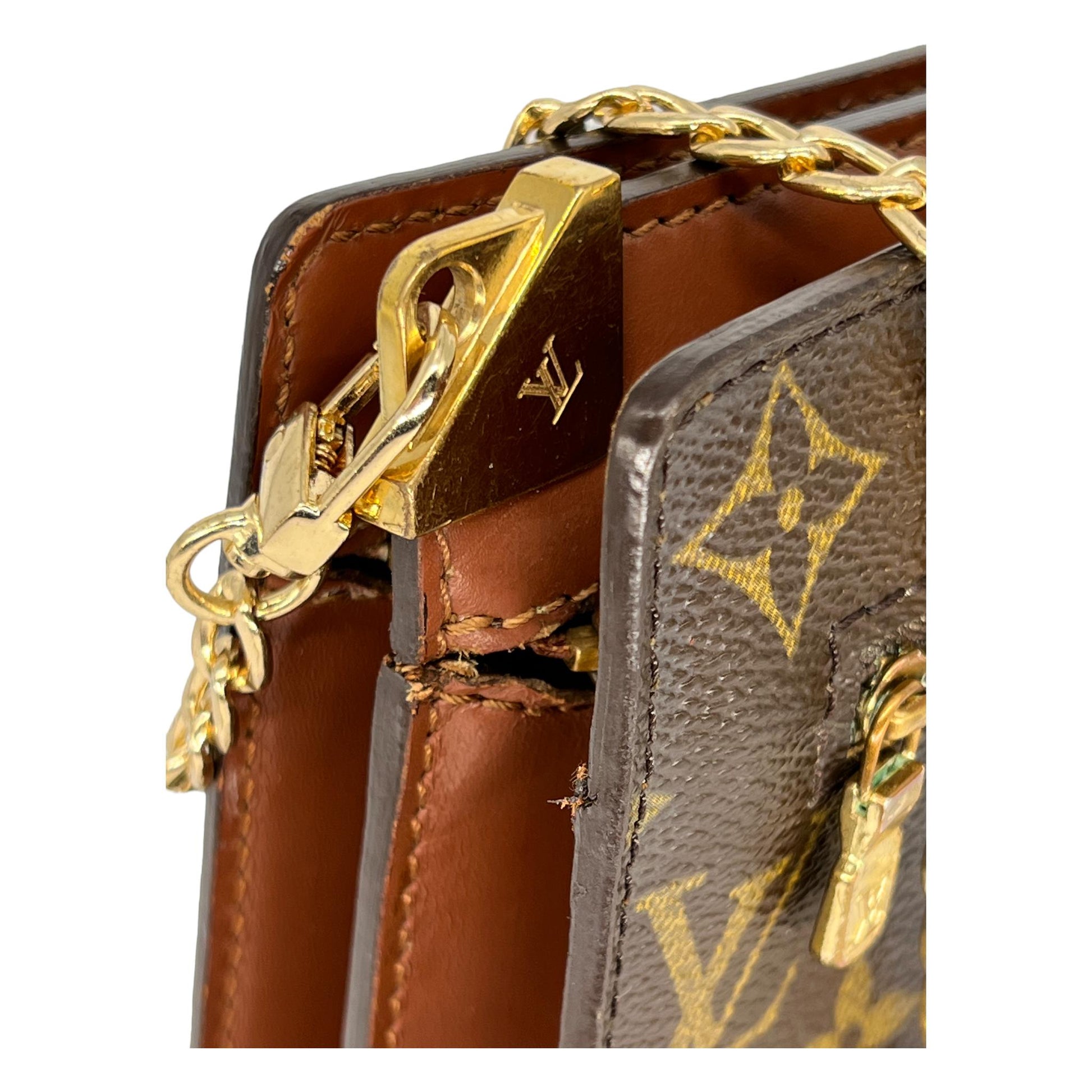 Buy Louis Vuitton Irene Handbag Monogram Embossed Suede and 456102