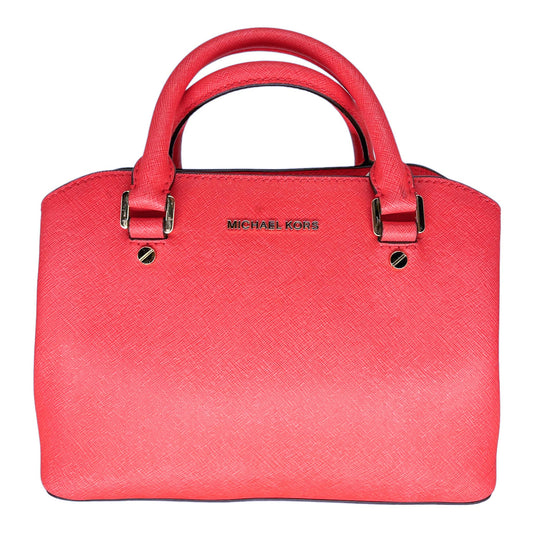 Michael Kors Selma Medium Saffiano Leather Satchel Handbag