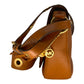Michael Kors Brooklyn Medium Leather Grommet Saddle Bag