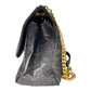 Michael Kors Sloan Black Embossed Rose Leather Shoulder Bag Crossbody