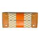 Michael Kors Tan & Orange Leather Vinyl Satchel Bag
