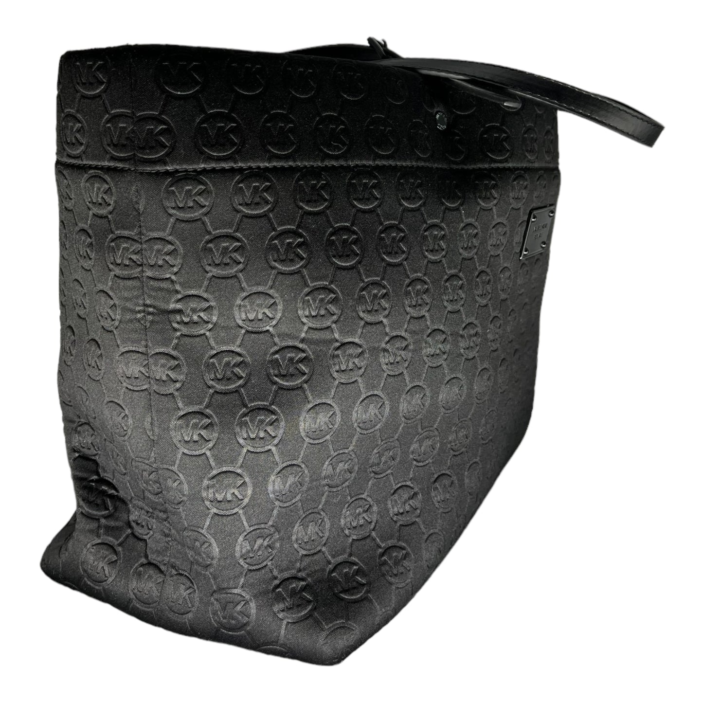Michael Kors Large Black Neoprene Fabric Tote Bag