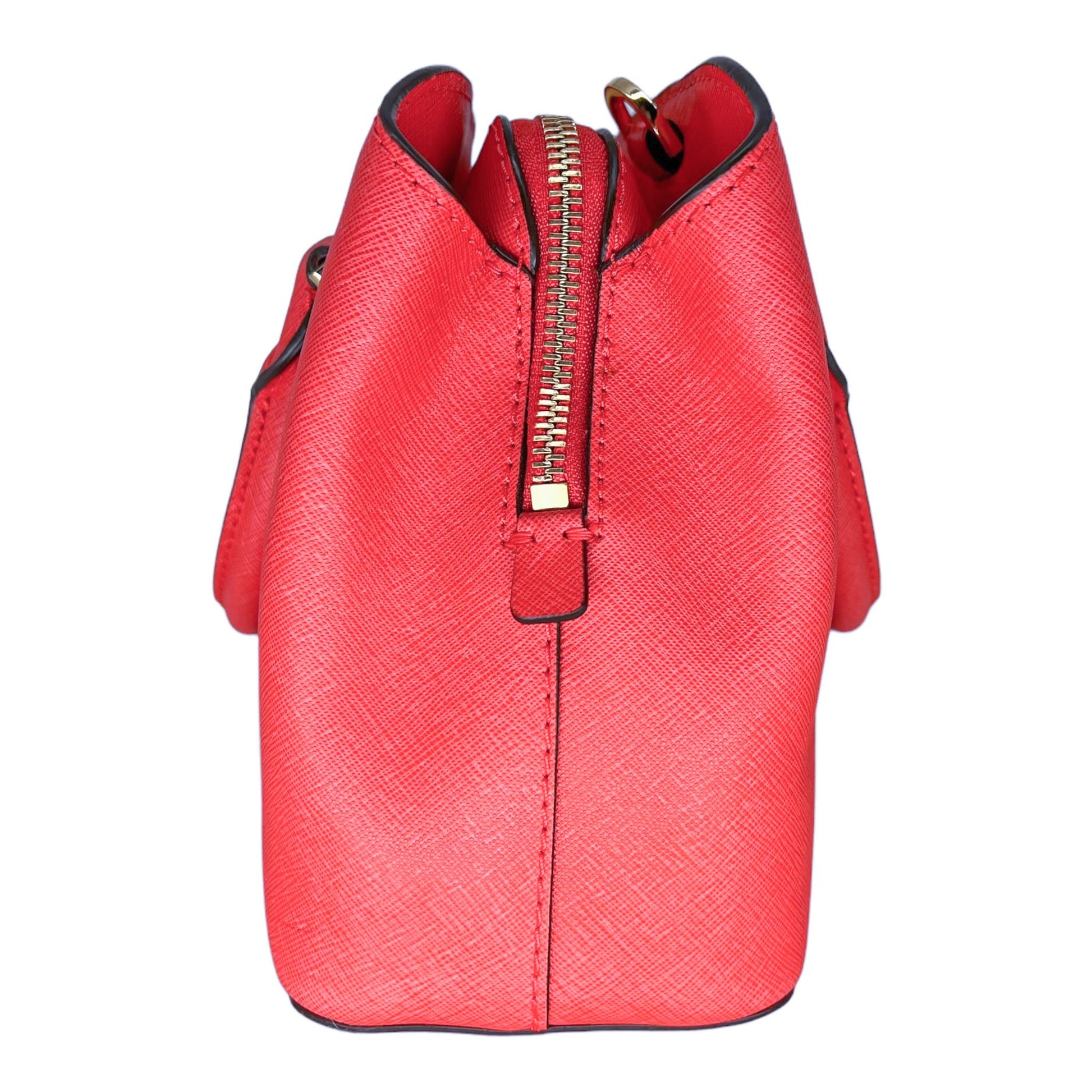 Michael Kors Selma Medium Saffiano Leather Satchel Handbag – LovedLuxeBags