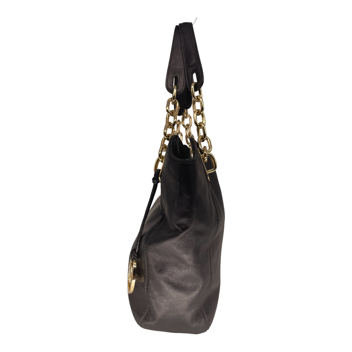Michael Kors Pebble Shoulder Handbag Black Leather Satchel