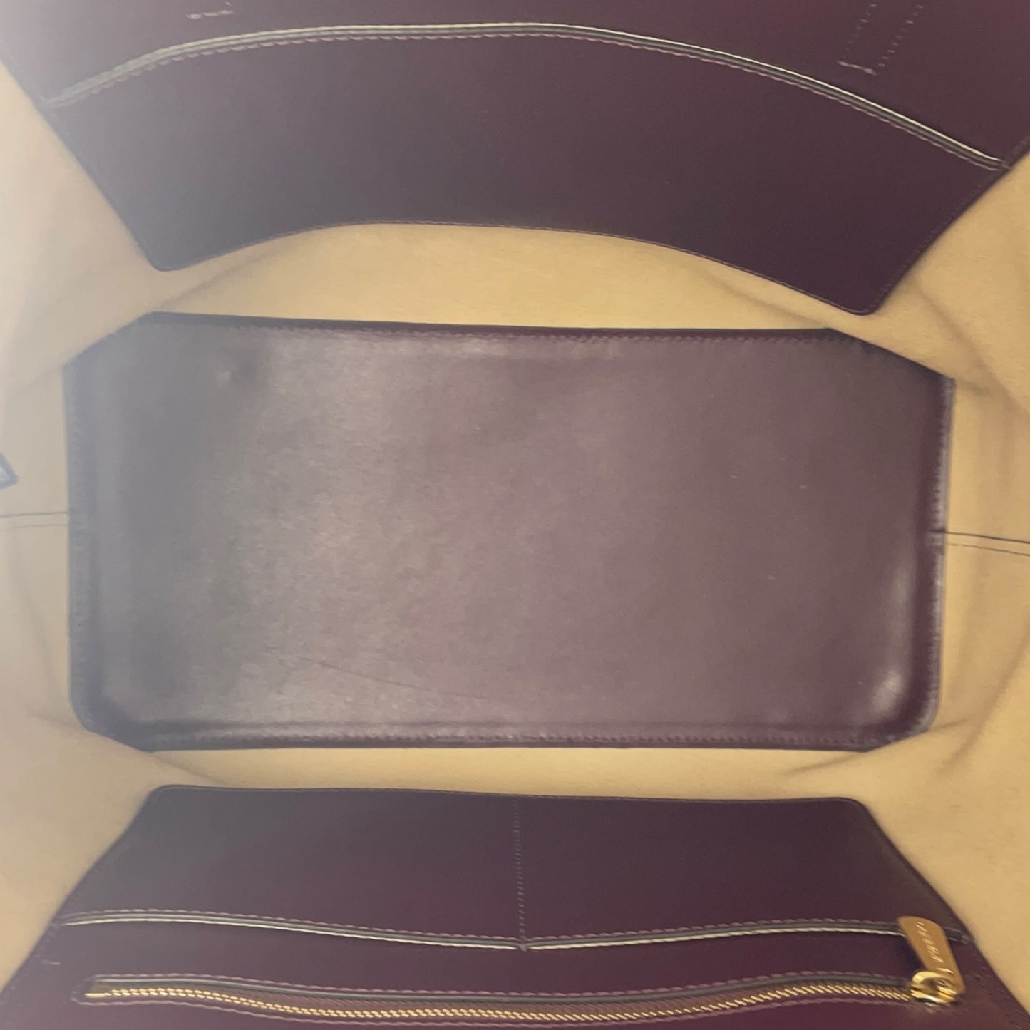 Michael Kors Emry Large Plum Purple Leather Tote Bag