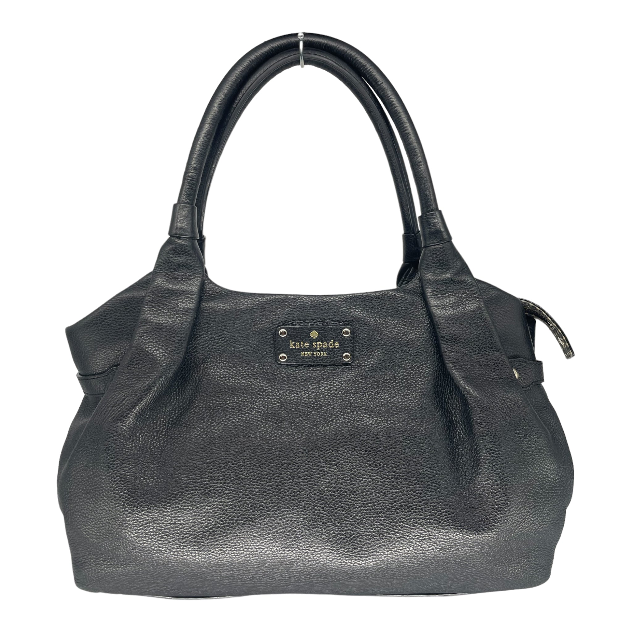 Kate Spade Kona Patterson Drive Tote Bag Black in Caviar Embossed Leather  with Gold-tone - US