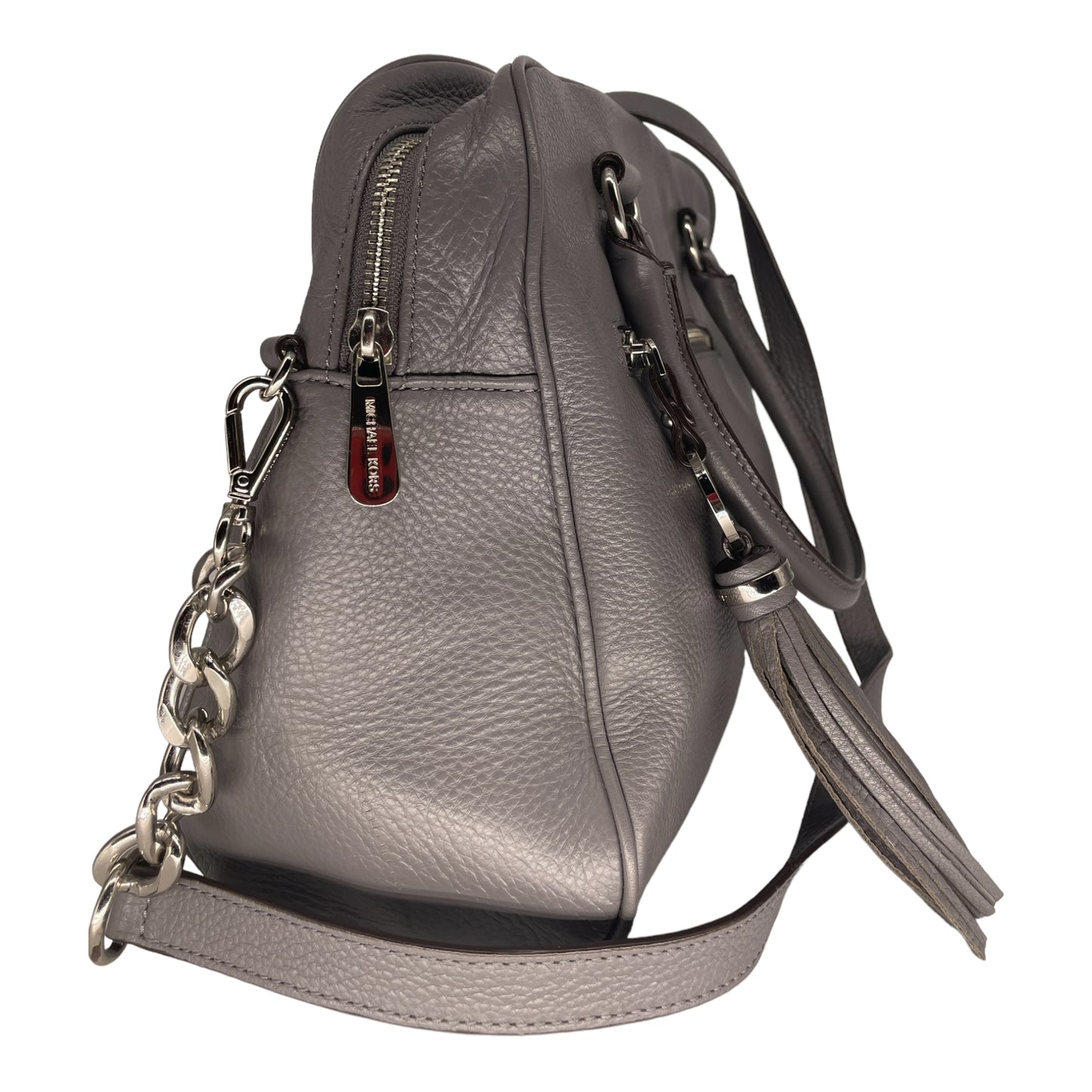 Michael Kors Knox Tassel Large Satchel Leather Handbag
