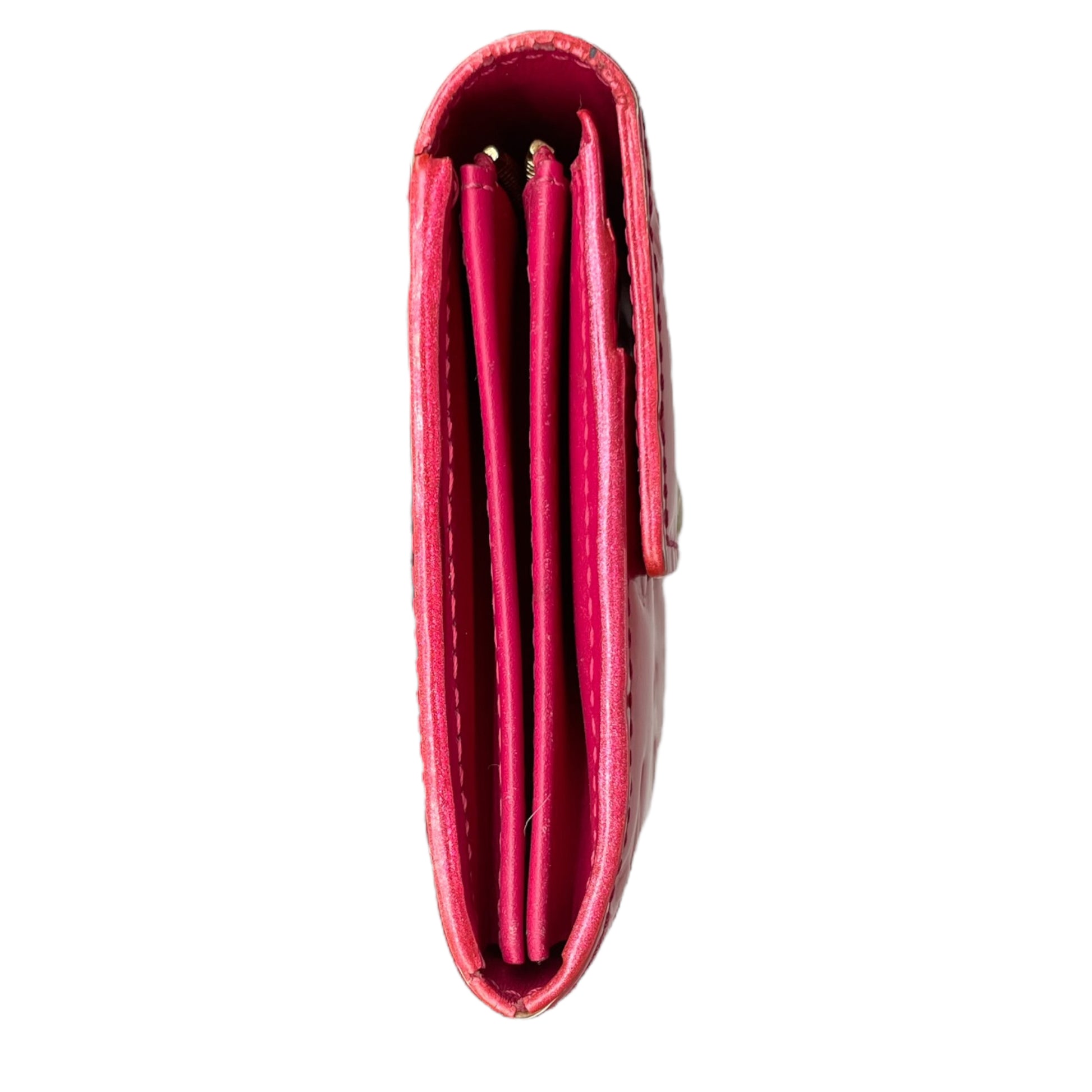 Louis Vuitton Sarah Light Red Monogram Vernis Leather Wallet – LovedLuxeBags