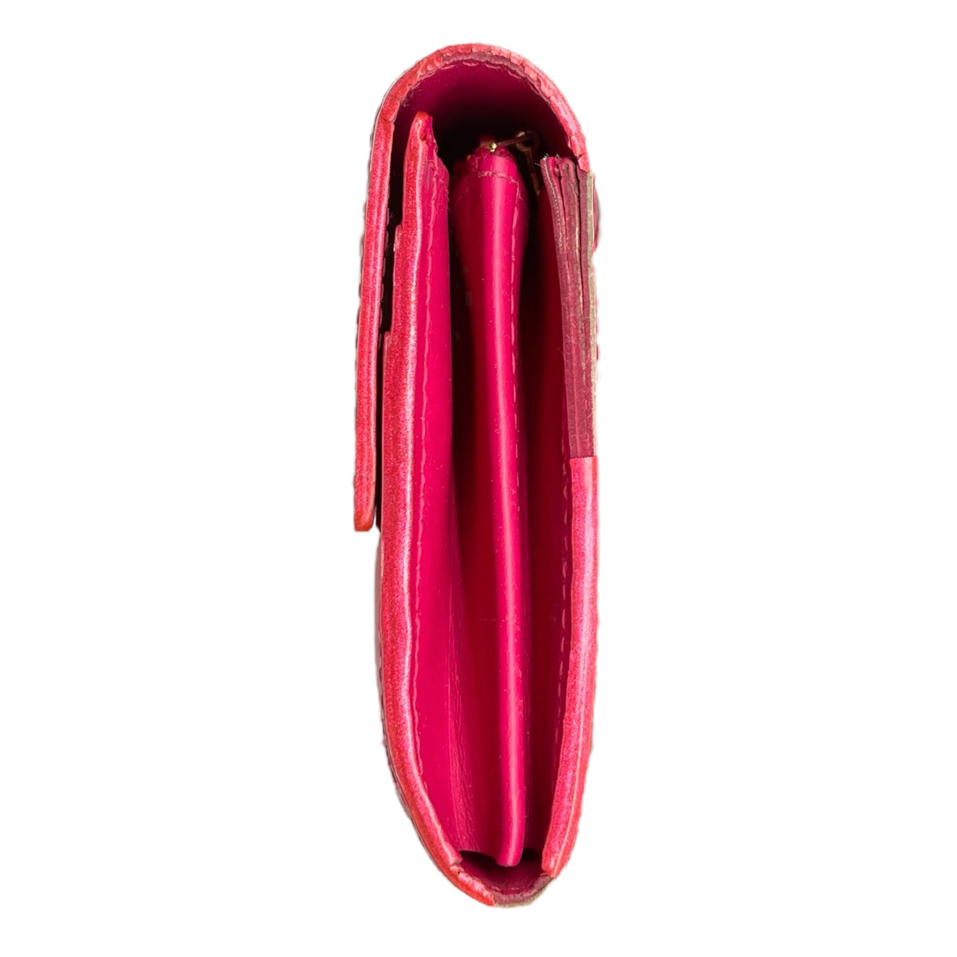 Louis Vuitton Red Vernis Sarah Wallet Leather Patent leather ref.560187 -  Joli Closet