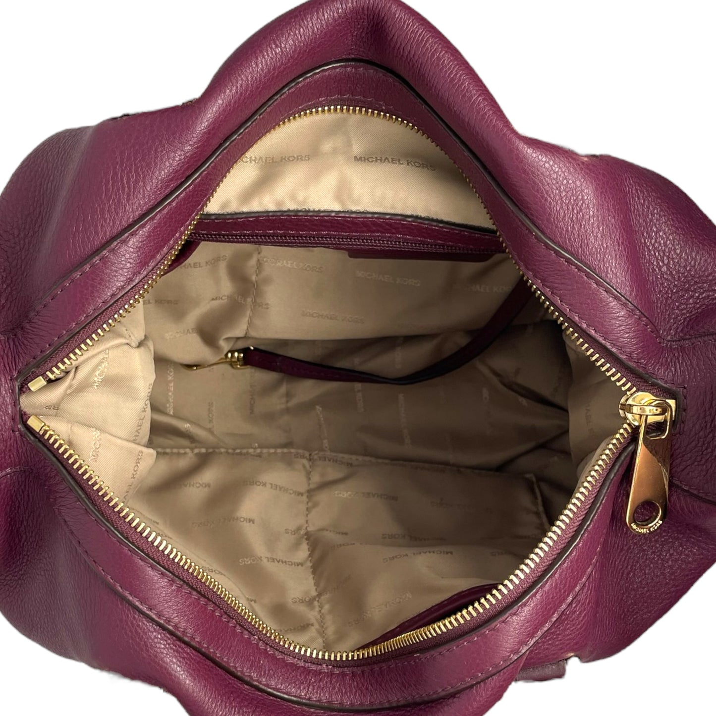 Michael Kors Raven Brick Large Leather Satchel Handbag