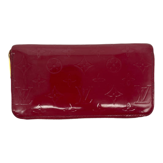 Authentic Pre-Owned Louis Vuitton Vernis Long Wallet in Plum Patent Leather