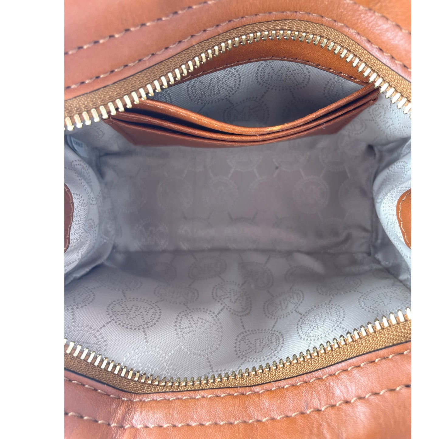 Michael Kors Selma Signature Leather Mini Messenger Bag