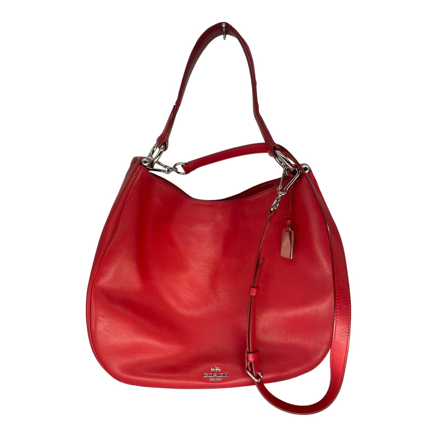 Coach Nomad Hobo/CrossBody Red Glove-Tanned Leather