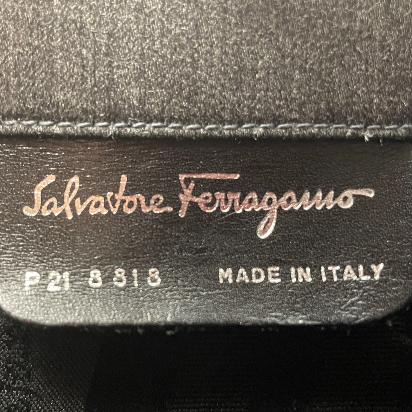 Salvatore Ferragamo Gancini Canvas Chain Shoulder Bag
